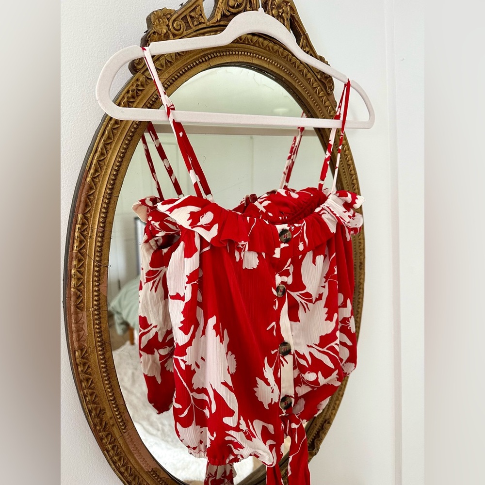 NWT Silky Floral Tank Top